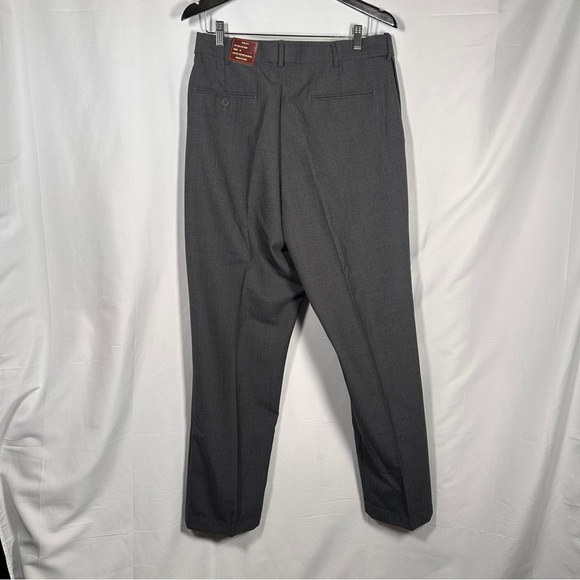 Louis Martin Wool Blend Expandable Waist Pleated Dress Pants Quiet Luxury Office - Picture 11 of 11